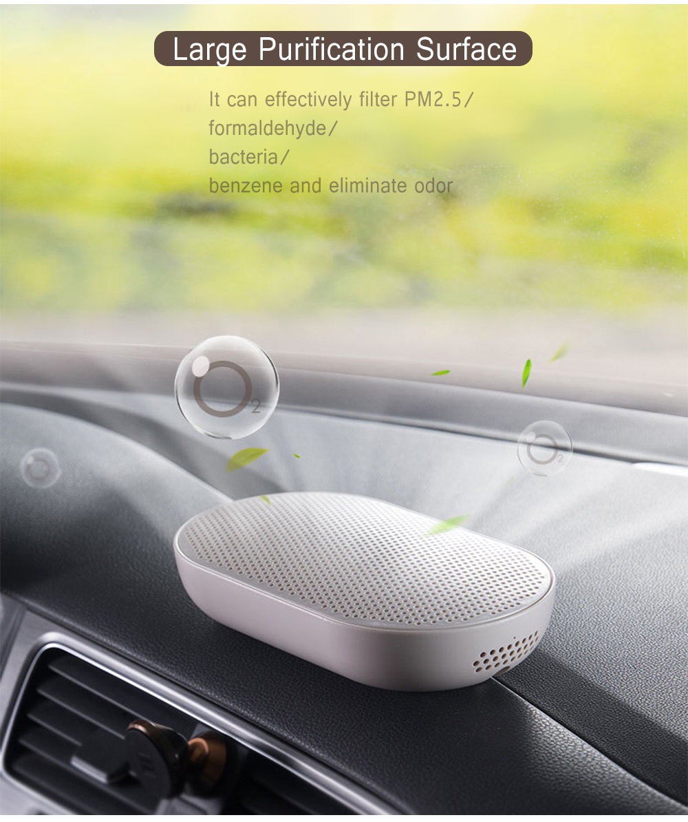 CARZOR Car Air Purifier Freshener Negative Ions Cleaner