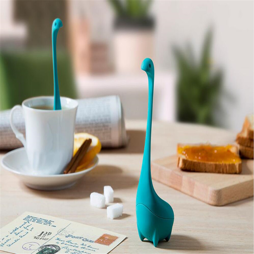 3 PCS Loch Ness Monster Infuser Mug Cup Silicone Tea Strainer Filter