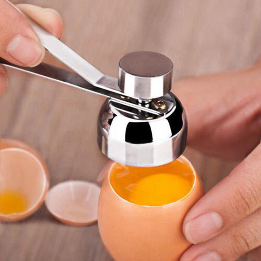 Stainless Steel Egg Topper Cutter Shell Boiled Raw Openers Kitchen Tool