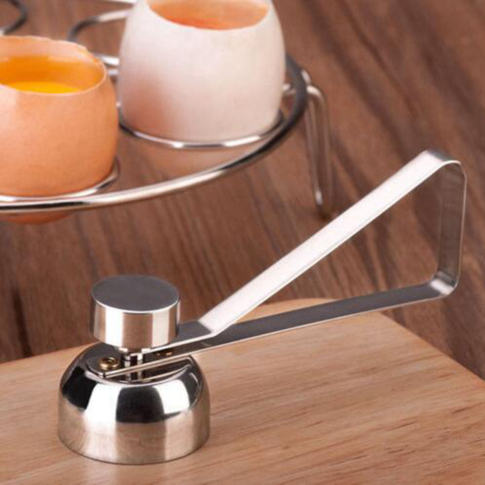 Stainless Steel Egg Topper Cutter Shell Boiled Raw Openers Kitchen Tool