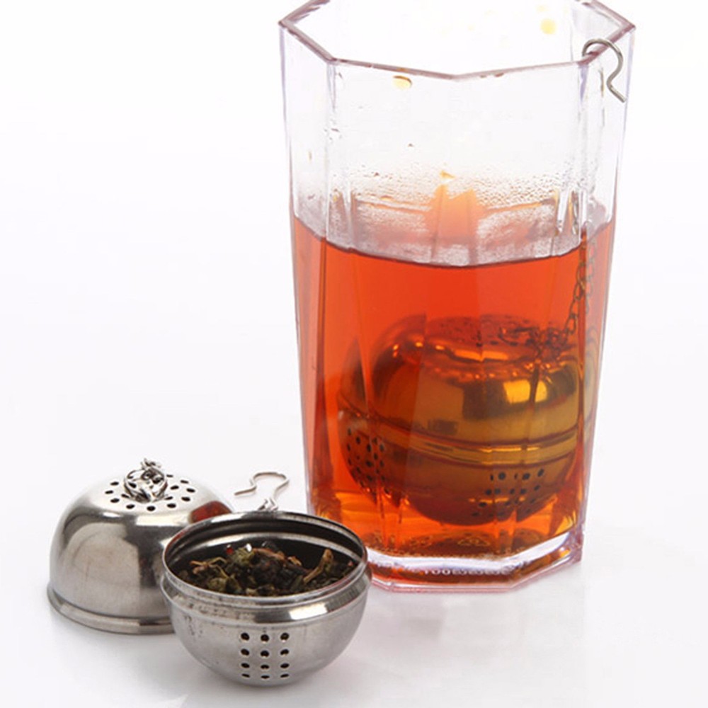 Stainless Steel Ball Tea Infuser Mesh Filter Strainer Loose Leaf Spice Kitchen
