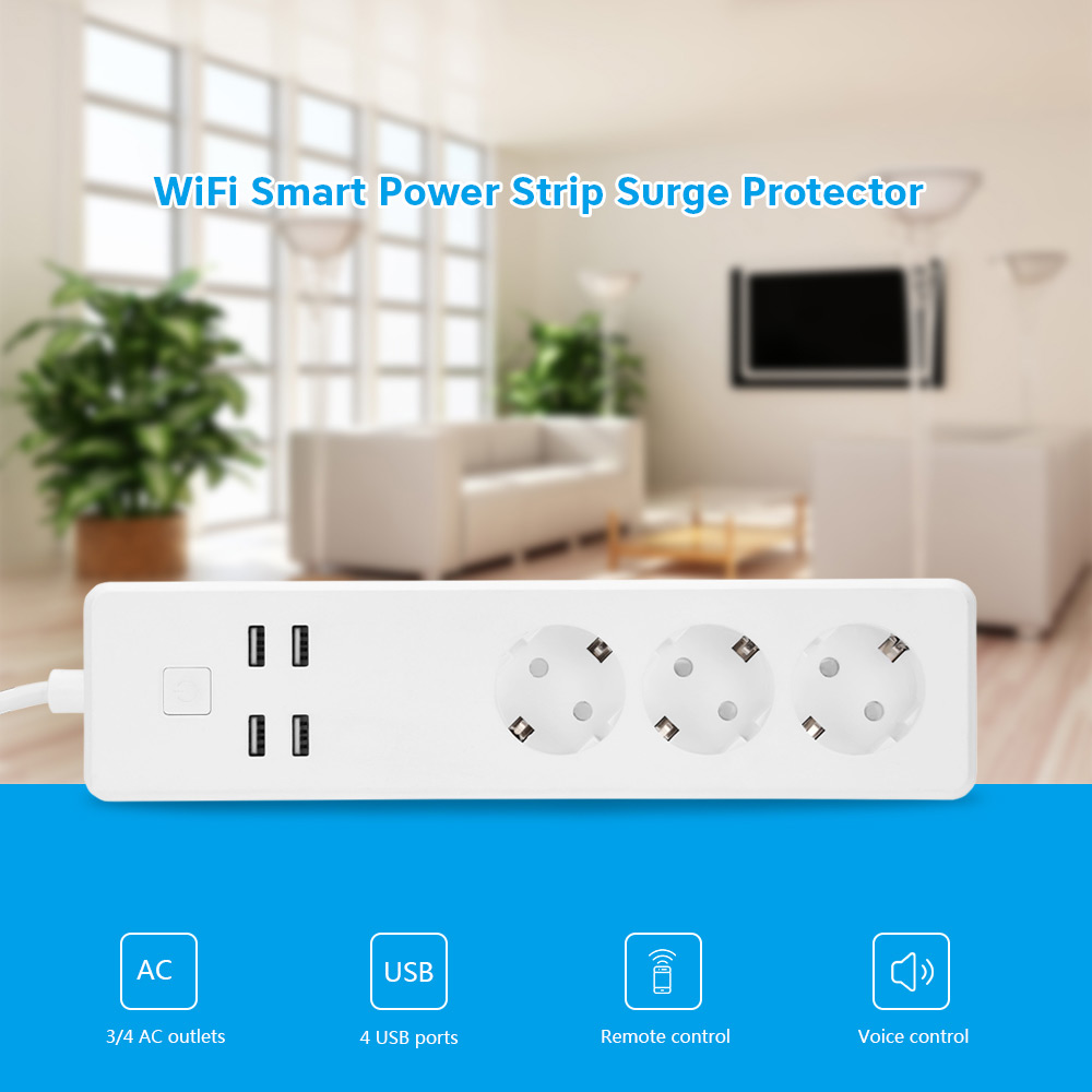 425FFR WiFi Smart Power Strip Compatible with Alexa / Google Home / IFTTT
