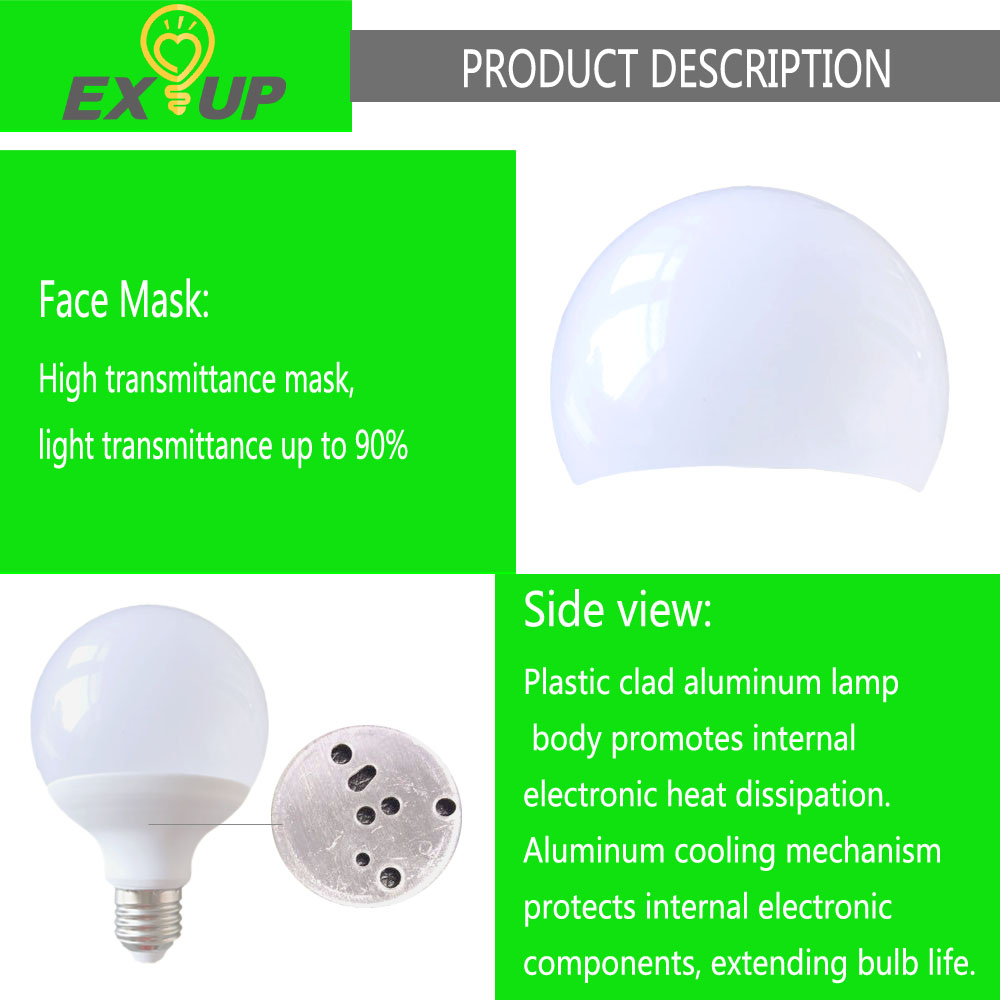 EXUP 15W LED Globe Bulb G95 E27 1400lm AC 220V-240V