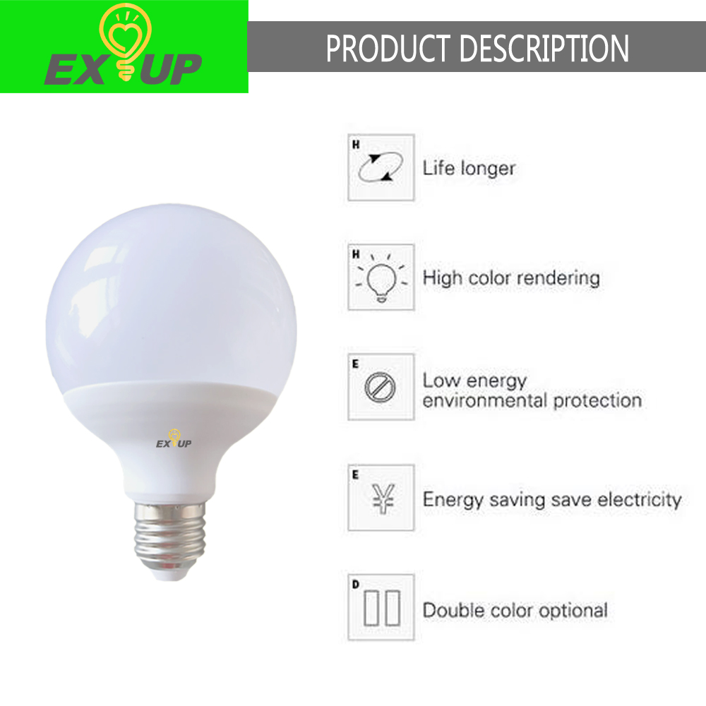 EXUP 15W LED Globe Bulb G95 E27 1400lm AC 220V-240V