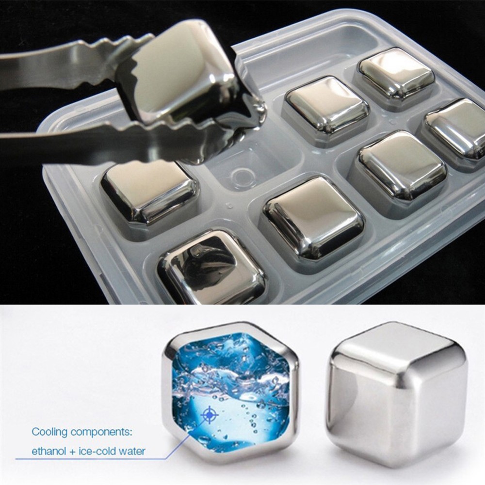 Stainless Steel Whisky Ice Cubes Bar KTV Supplies Magic Wine Beer Cooler
