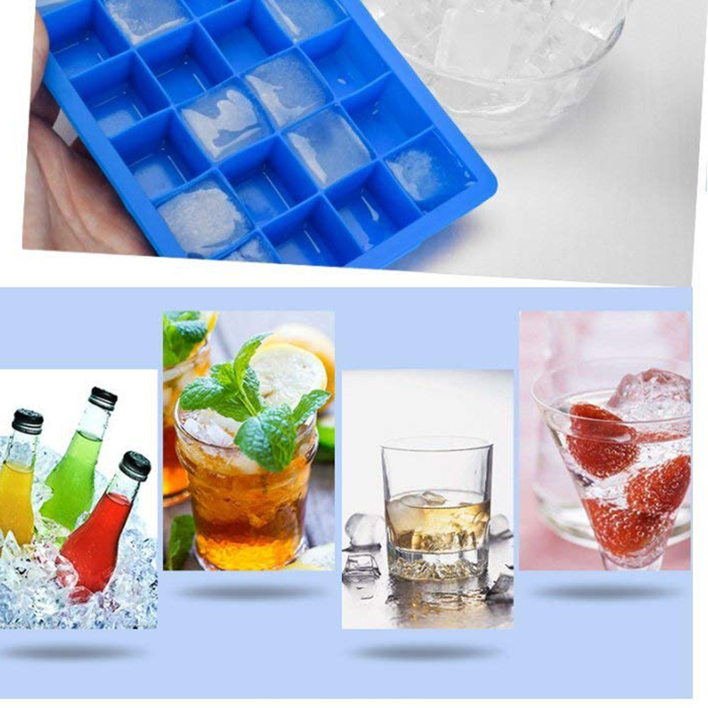 24 Cavity Mini Cocktail Whiskey Ice Cube Mold Storage Containers