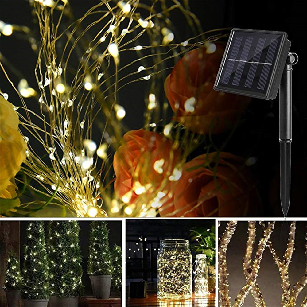 Solar String Lights 100 LED Fairy 10M Outdoor Indoor Decorative