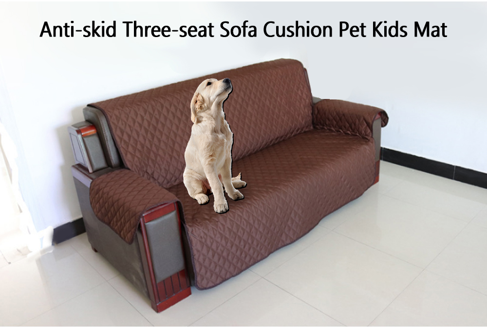 Anti-skid Three-seat Sofa Cushion Protective Cover Pet Kids Mat