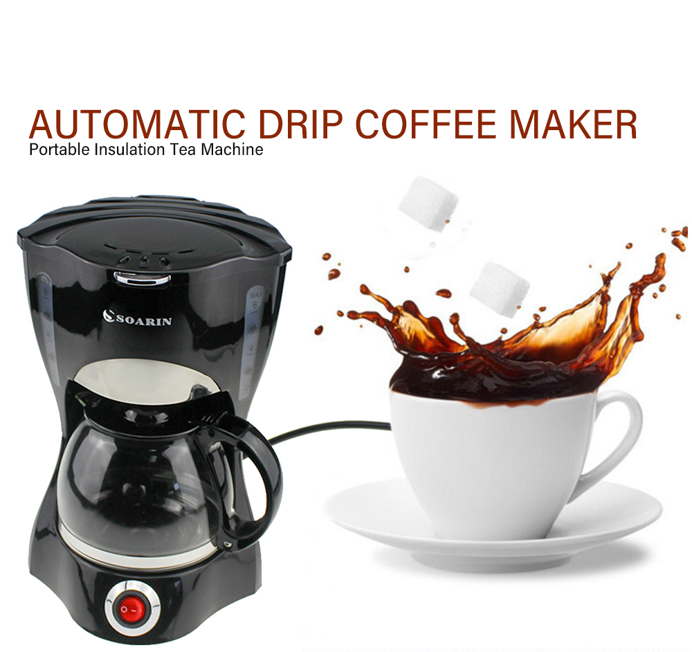 Automatic Drip Coffee Maker Portable Insulation Tea Machine