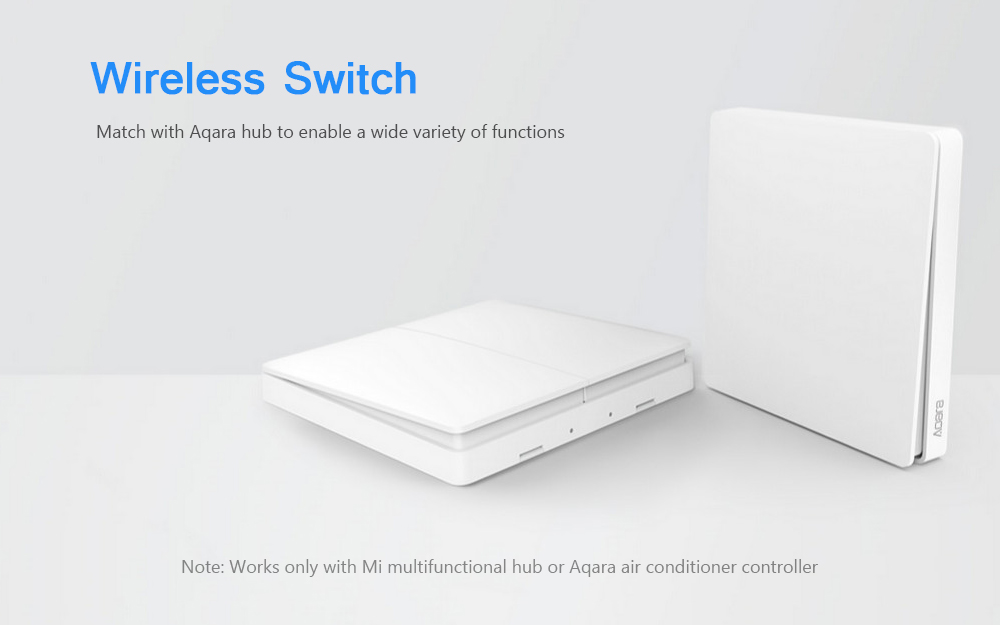 AQara WXKG02LM Smart Light Switch Wireless Version Double Key International Edition
