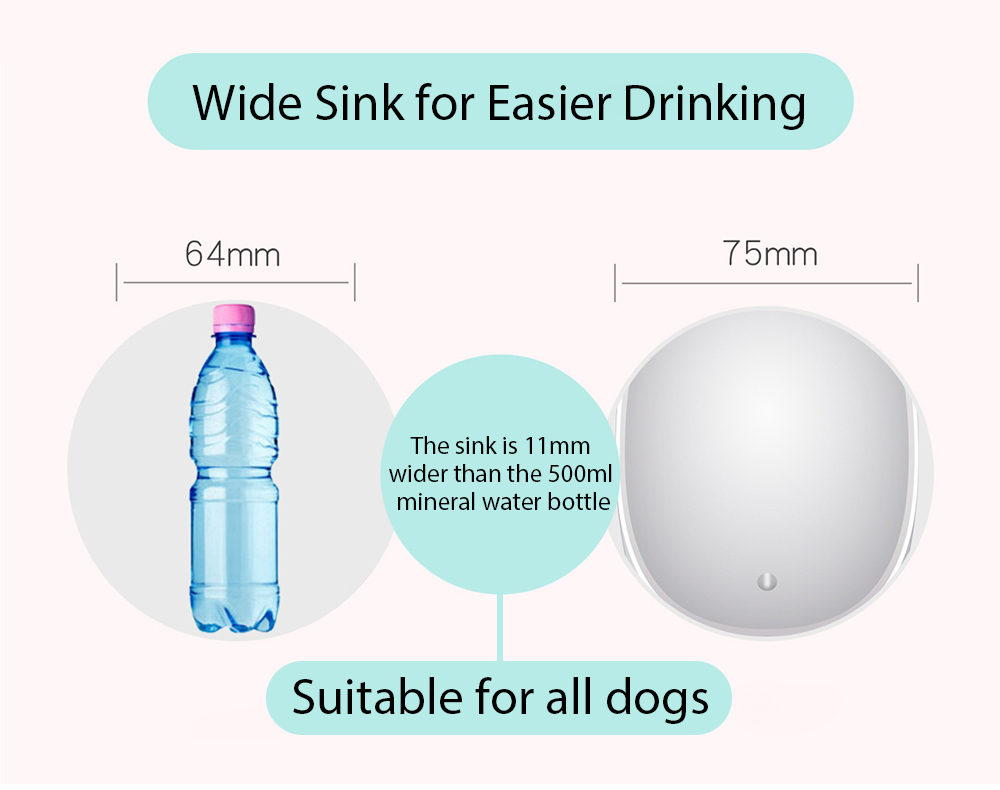 Portable Pet Dog Cat Water Drinking Bottle Dispenser