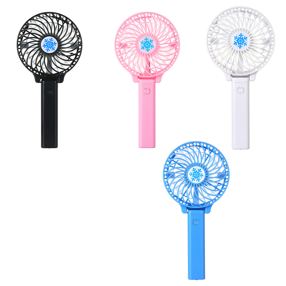 USB Handheld Fan Mini Portable Outdoor Electric with Rechargeable Battery Adjustable 3 Speeds