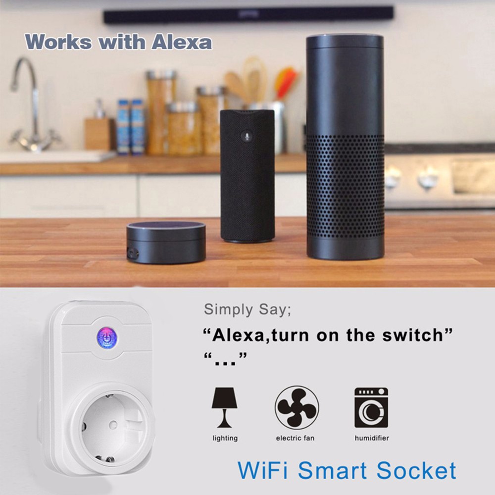 LINGAN SWA1 Wireless Remote Control WiFi Socket Smart Plug for Home Automation