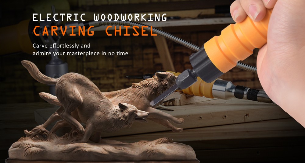 Electric Woodworking Woodcut Set Tool Hand Carving Chisel