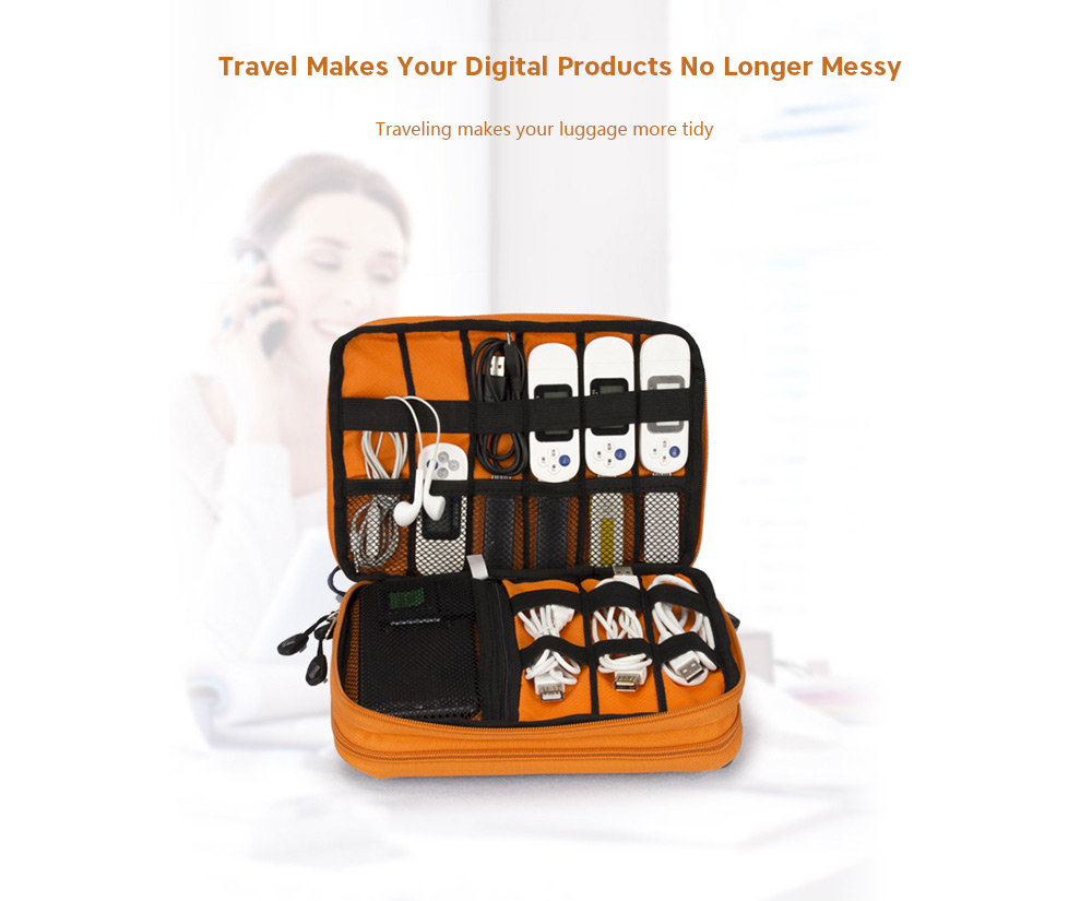 Double Layer Waterproof Electronic Accessories And Product Storage Bag