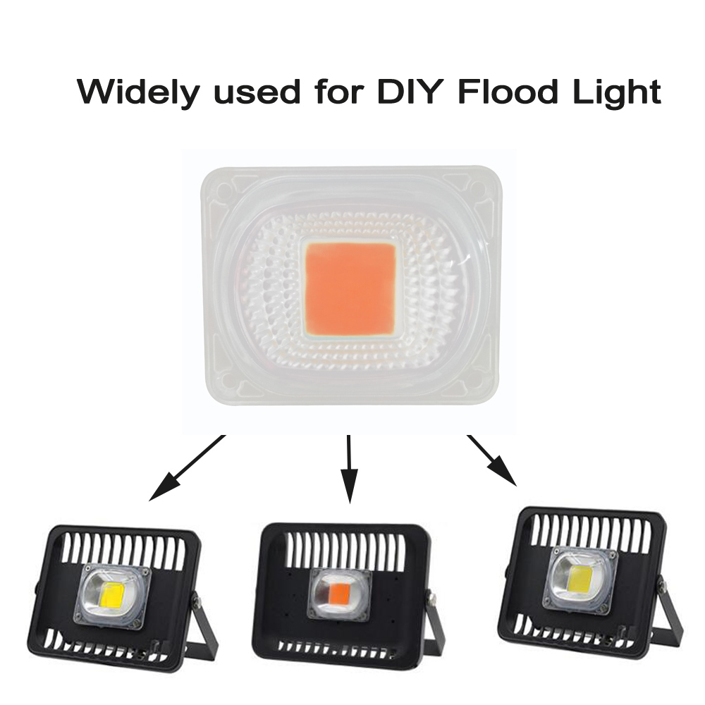 50W 220V DIY COB LED Chip with Lens Full Spectrum Plant Grow Chip