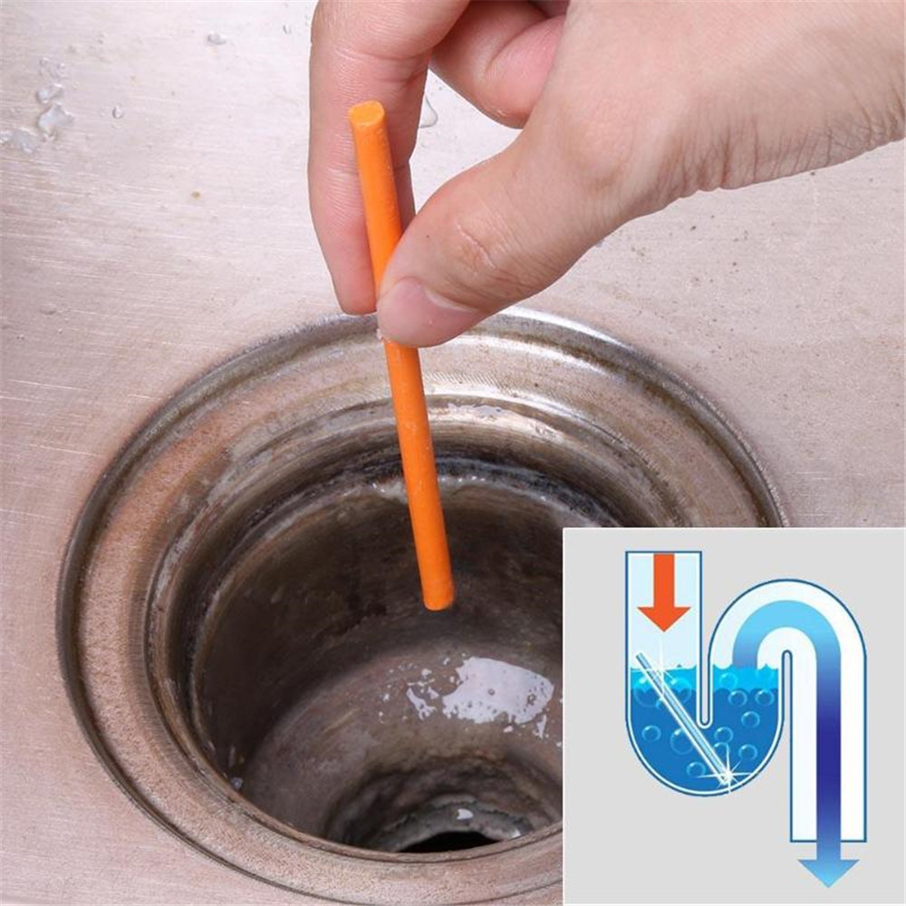 12PCS Sani Pipeline Kitchen Toilet Bathtub Decontamination Rod Sticks Sewer