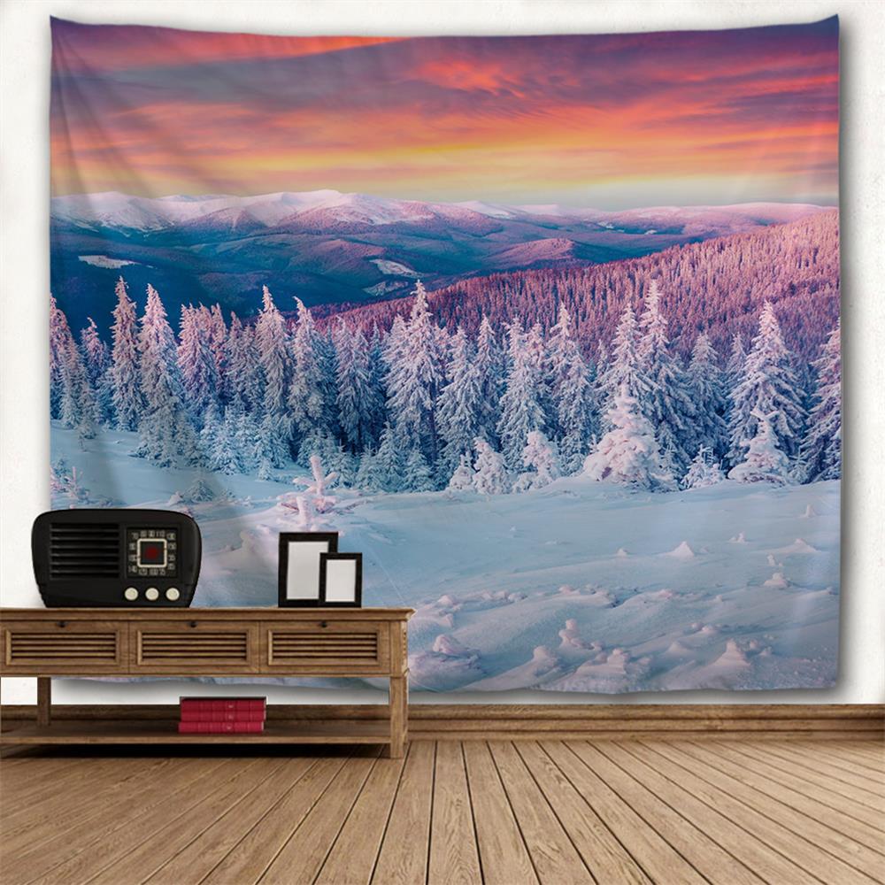 Snow 3D Printing Home Wall Hanging Tapestry for Decoration