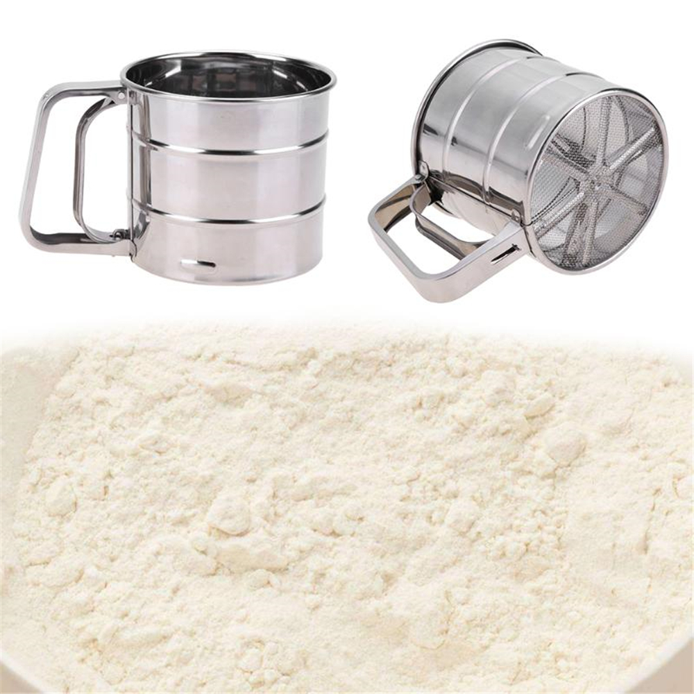 Brand New Stainless Steel Sieve Cup Powder Flour Mesh Sieve Baking Tools