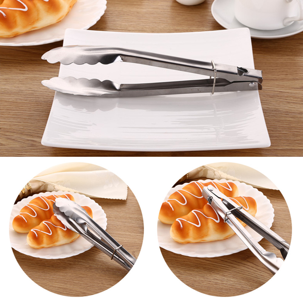 Stainless Steel Barbecue Bread Food Clip Multifunctional Kitchen Tools