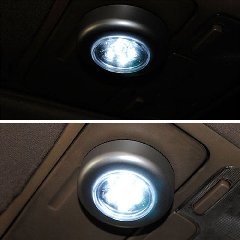 3LED Auto Car Interior Trunk Door Emergency Push Touch Light