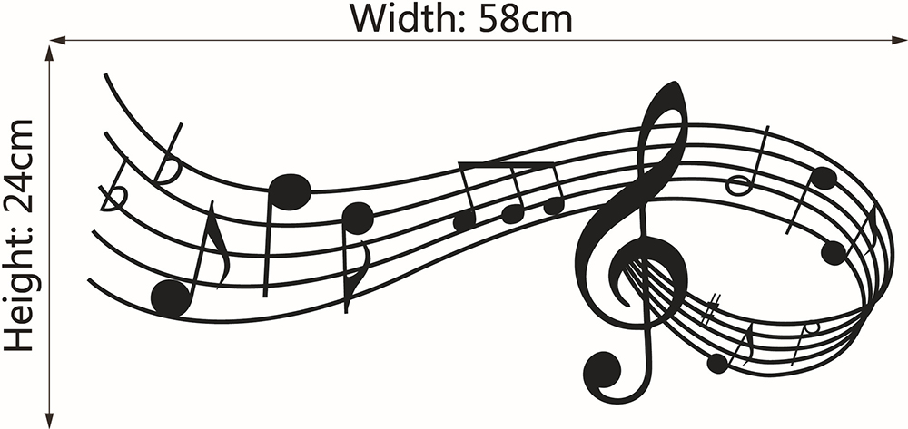 Music Symbol PVC Wall Stickers