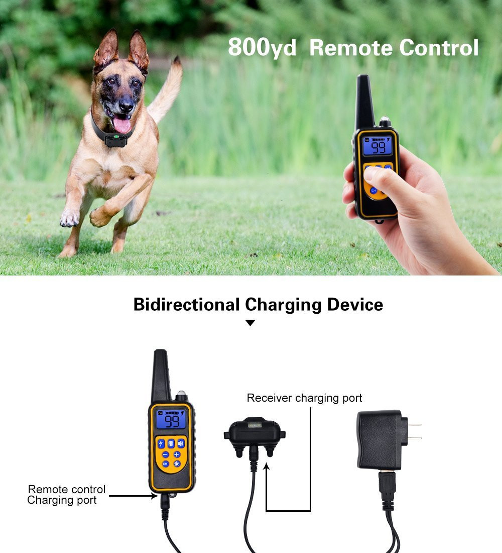 New Dog Training Collar Rechargeable Electric With Remote Controller