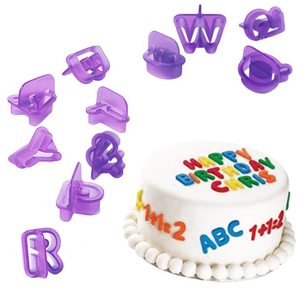 Alphabet Number Letter DIY Character Fondant Cake Decorating Set