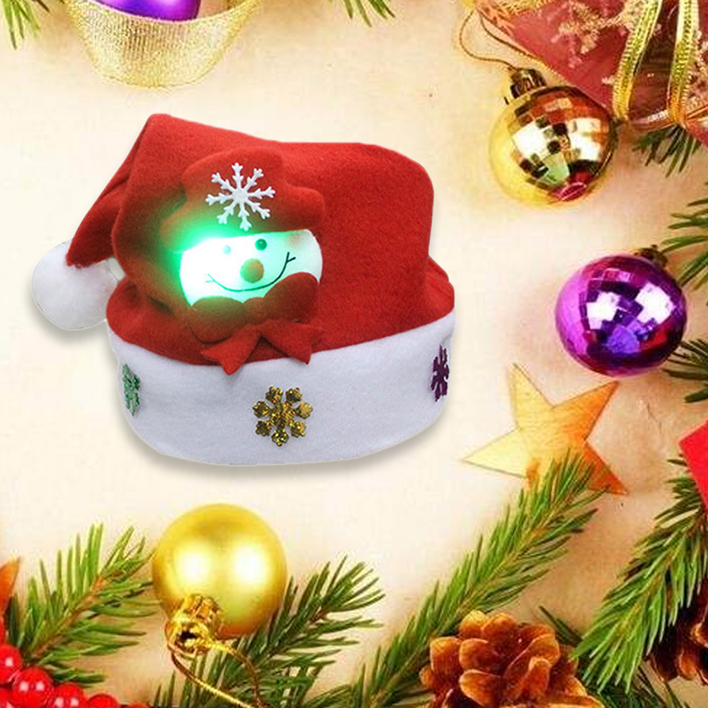 3PCS Holiday Inspirational Textile Hats for Christmas Party