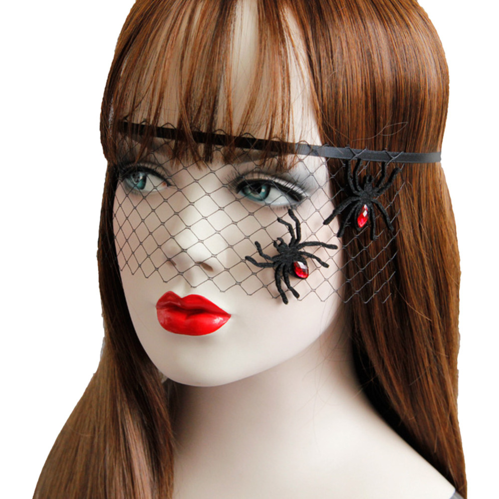 Holy Day Masquerade Party Spider Princess Cover Half Face Fun Eye Mask