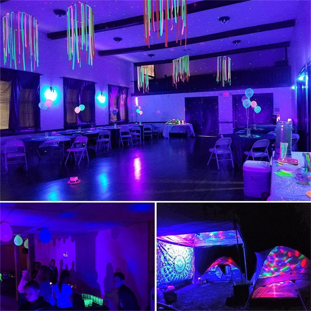 12W UV Light Black LED 7CH Par Can Stage Lighting DMX Disco DJ Party Show Xmas
