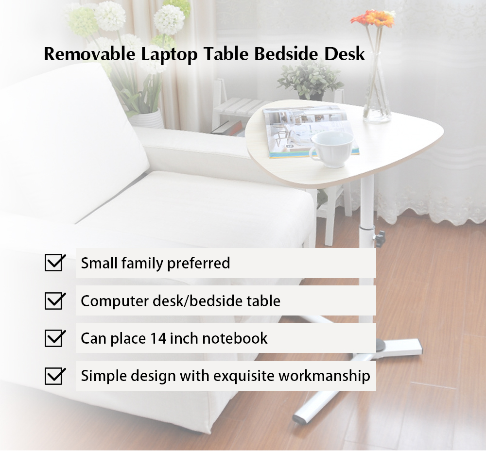 Removable Laptop Table Bedside Desk