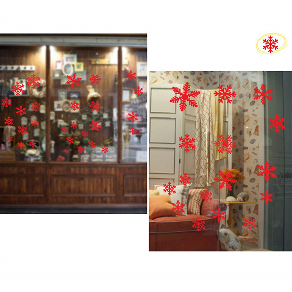 Snowflake Window Clings Decals Christmas Glass static Stickers