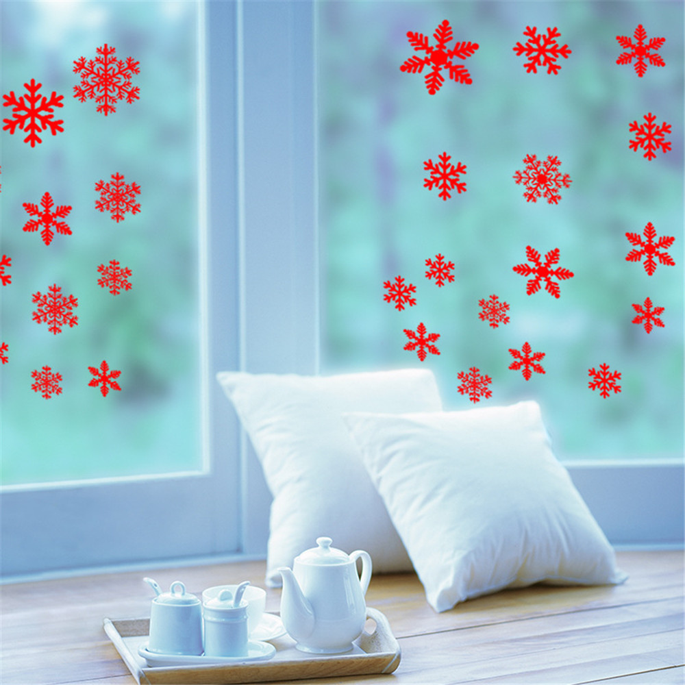 Snowflake Window Clings Decals Christmas Glass static Stickers
