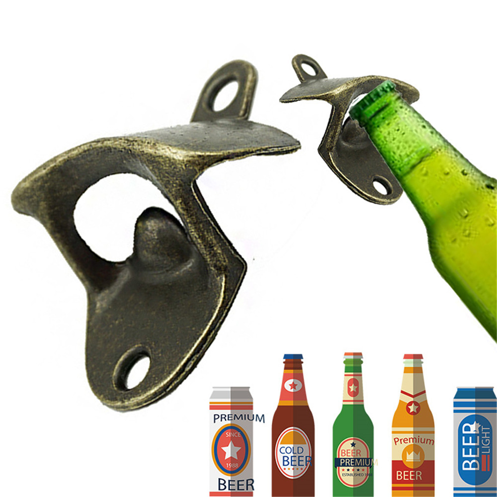 Kitchen Party Supplies Metal Retro Wall Mounted Beer Opener