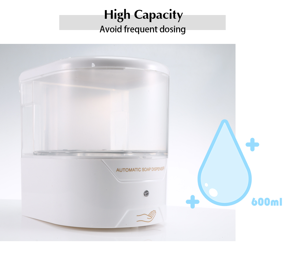 600ML Infrared Sensing Wall-mounted Automatic Soap Dispenser