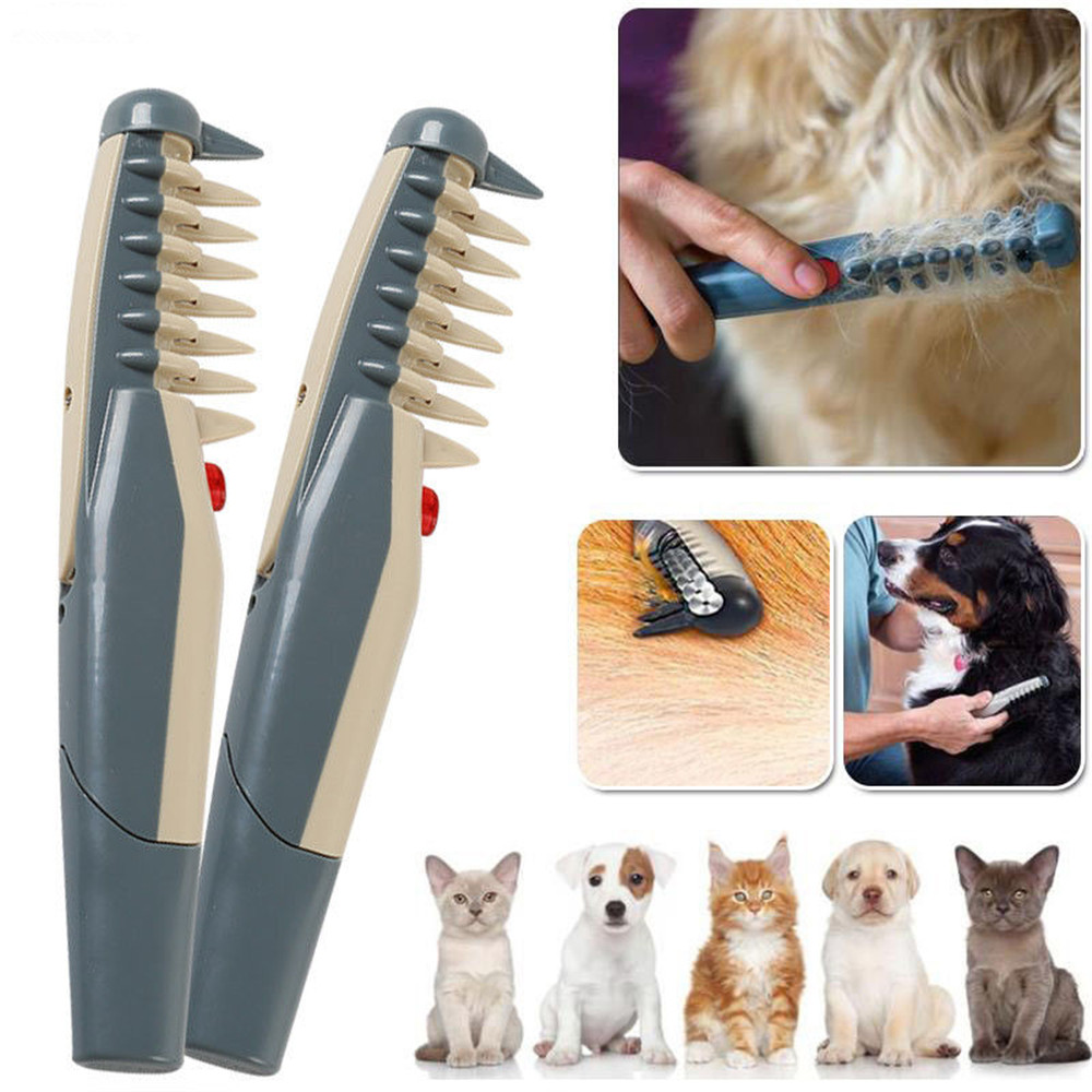 Pet Dog Grooming Comb Hair Trimmer Knot Out Tangles Tool Brushes Supplies
