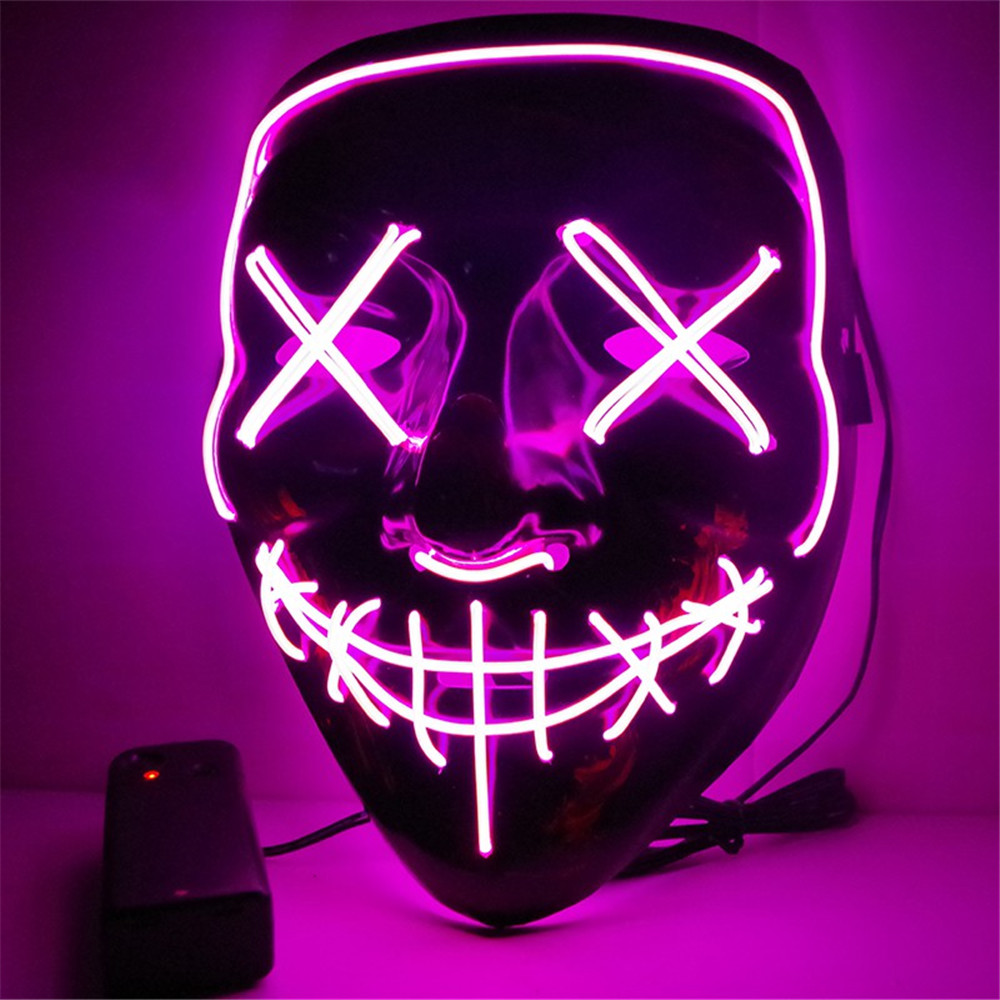 Halloween Mask LED Light Up Funny Mask