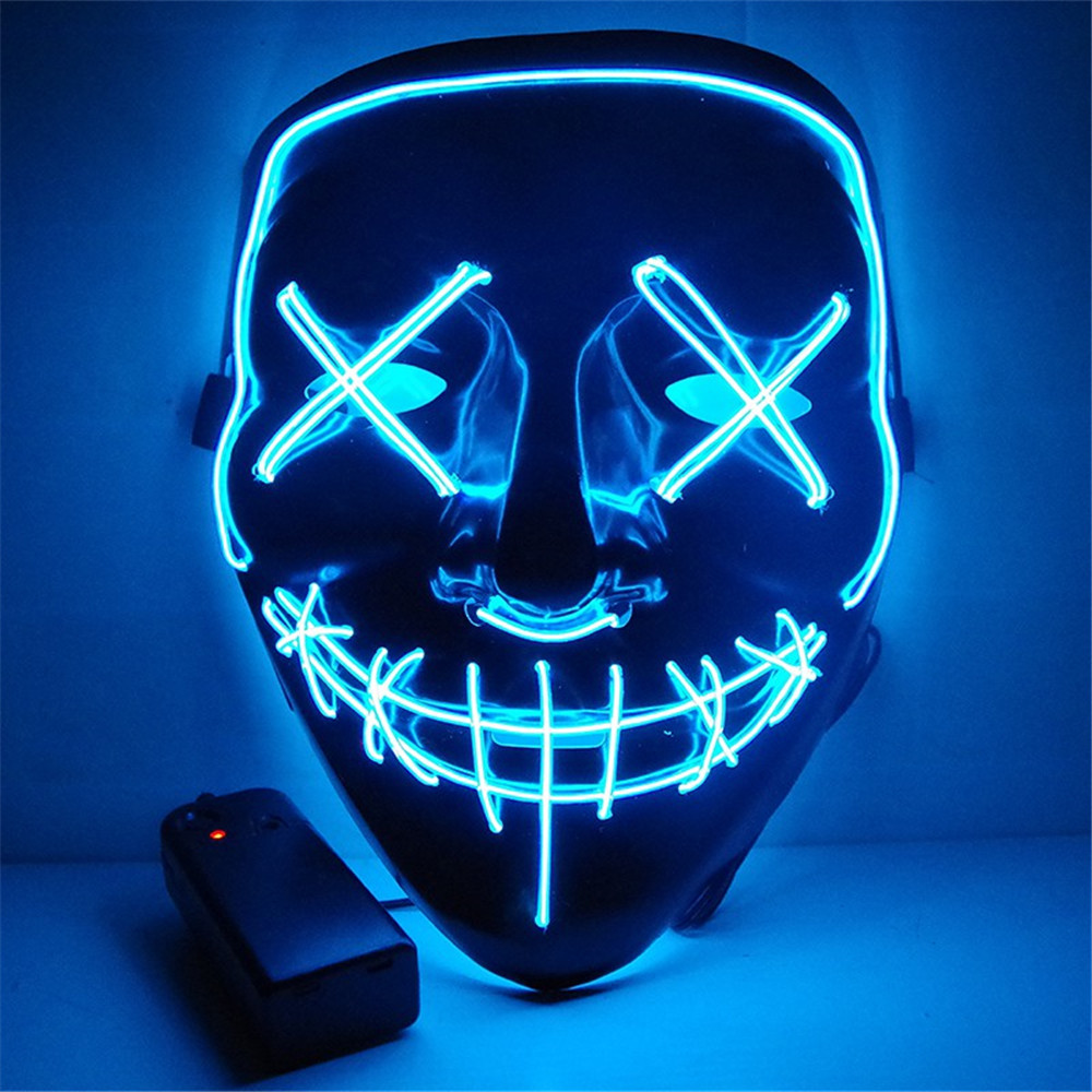 Halloween Mask LED Light Up Funny Mask