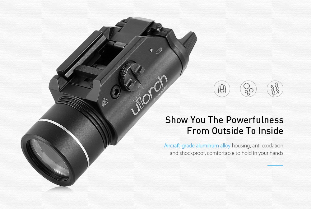 Utorch SFA - 05B LED Waterproof Aluminum Alloy Range Finder Rifle Gun Scope Flashlight