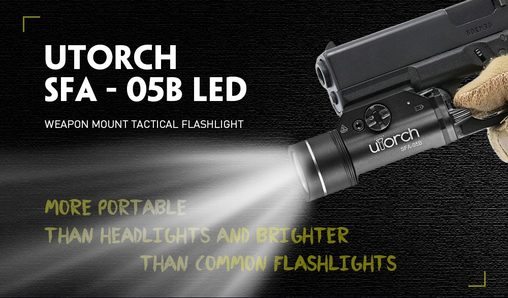 Utorch SFA - 05B LED Waterproof Aluminum Alloy Range Finder Rifle Gun Scope Flashlight