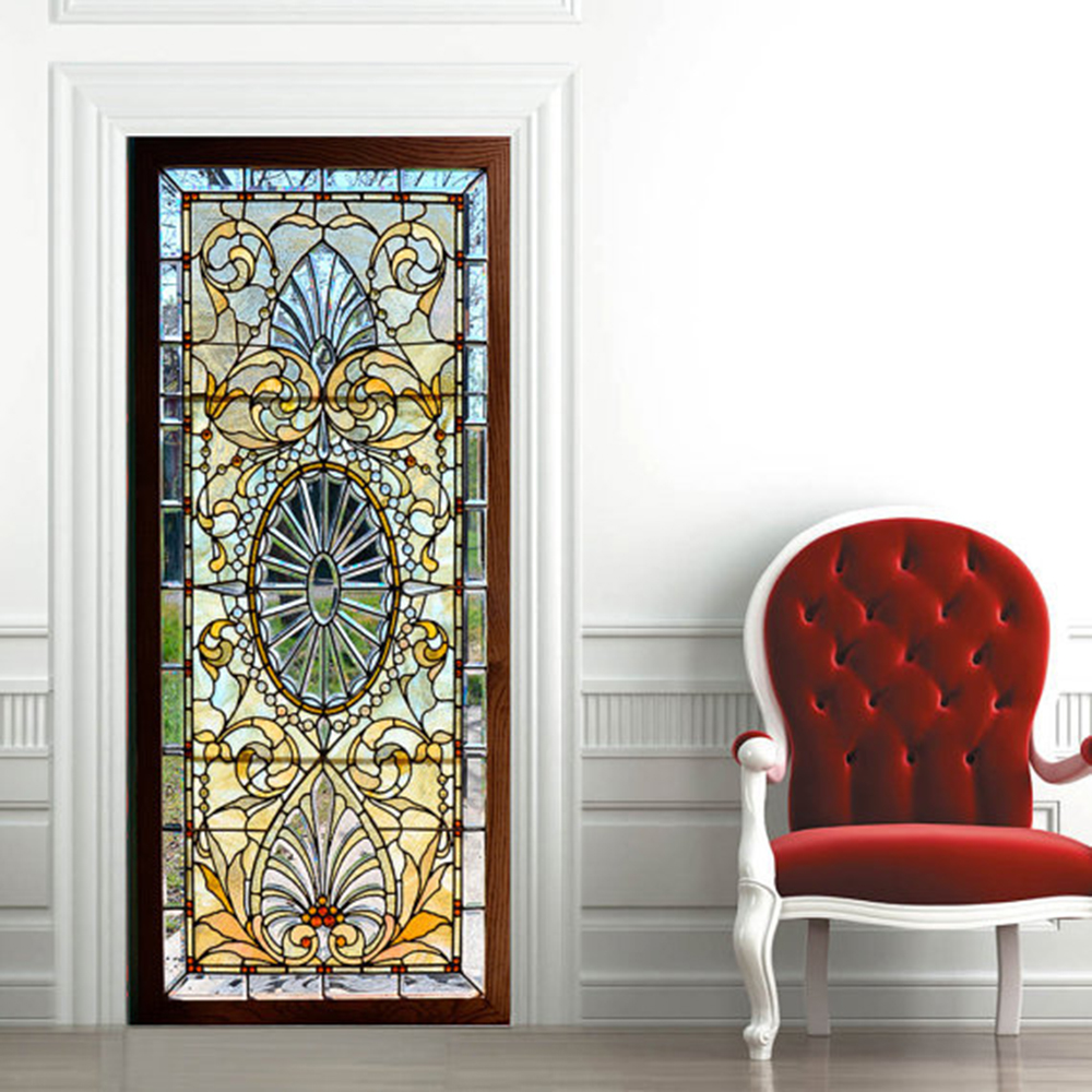 MailingArt 3D HD Canvas Print Door Wall Sticker Mural Home Decor Glass Door