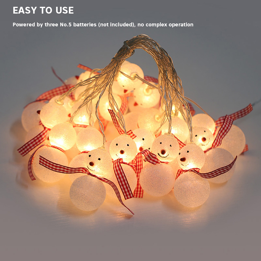 1.5M 10 LEDs Snowman Light String Lamp for Christmas Home Party