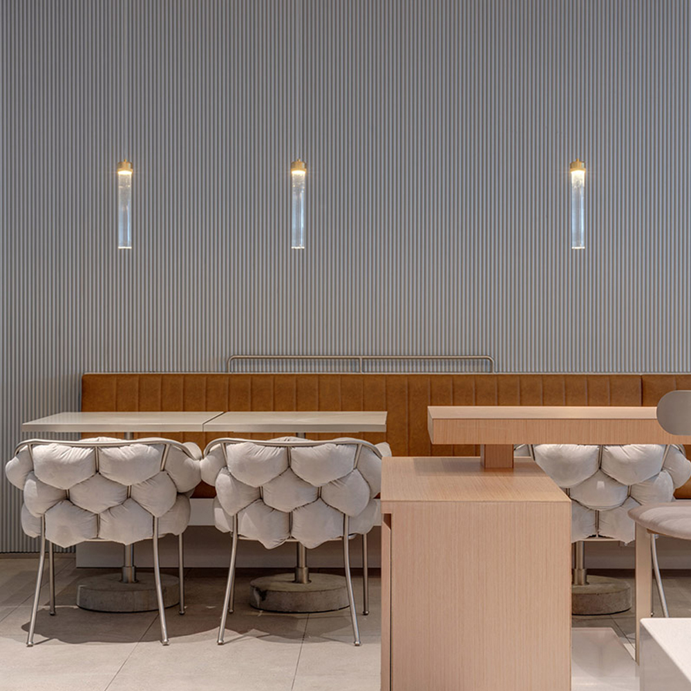 Nordic Light Bar Cafe Restaurant Single Head Glass Pendant Lamp