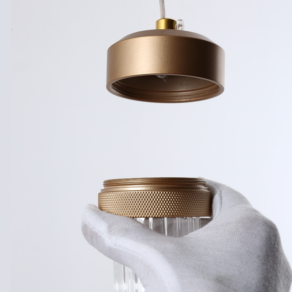 Nordic Light Bar Cafe Restaurant Single Head Glass Pendant Lamp