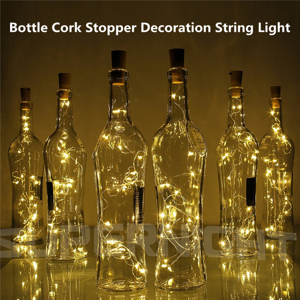 OMTO Bottle Stopper for Glass Craft Bottle Wedding Decoration xmas string lights