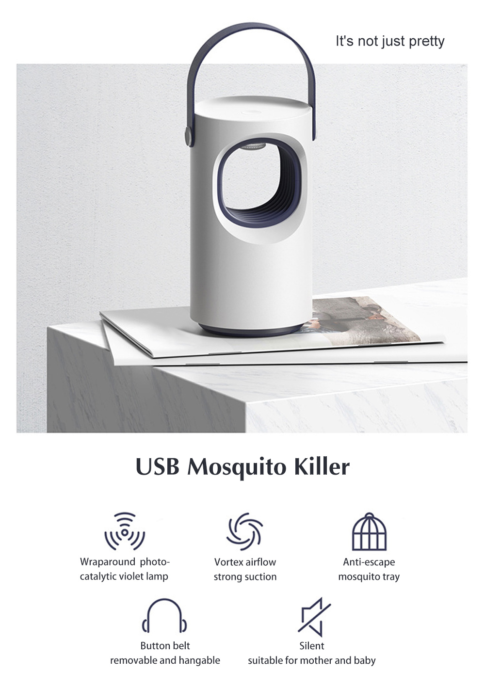 UV Killer Lamp Automatic Intelligent Photocatalyst Mosquito Catcher Light