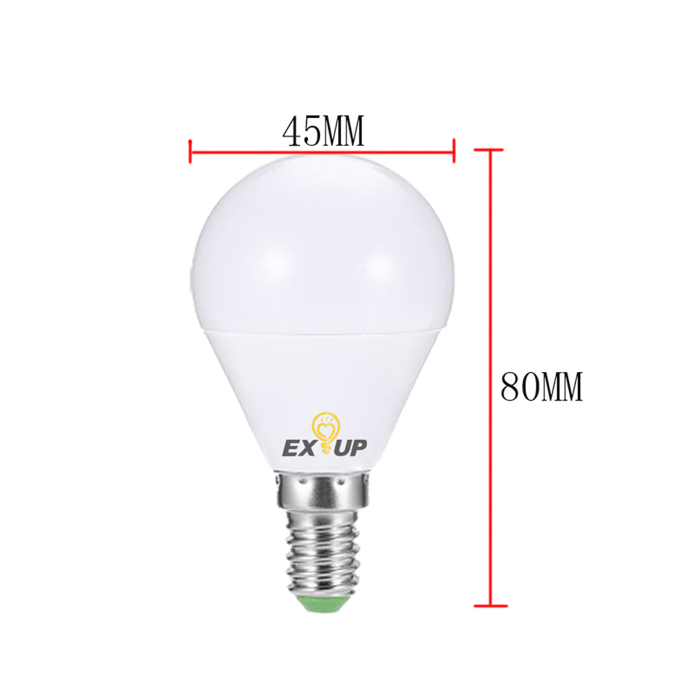 EXUP 10PCS G45 7W E14 680LM Dimmer LED Bulb 180 - 265V