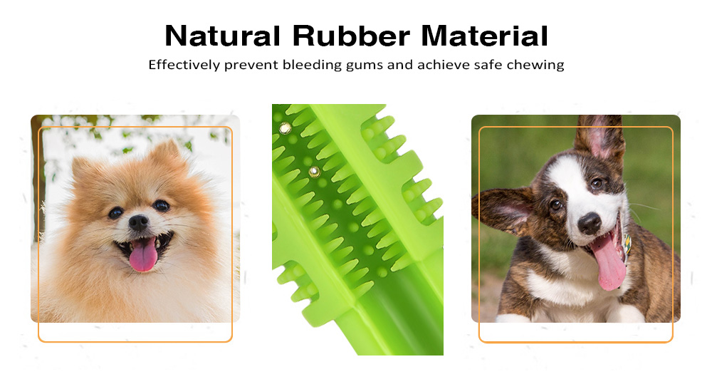 Puppy Silicone Toothbrush Chew Teeth Cleaning Soft Brushing Stick Bite Dog Toy