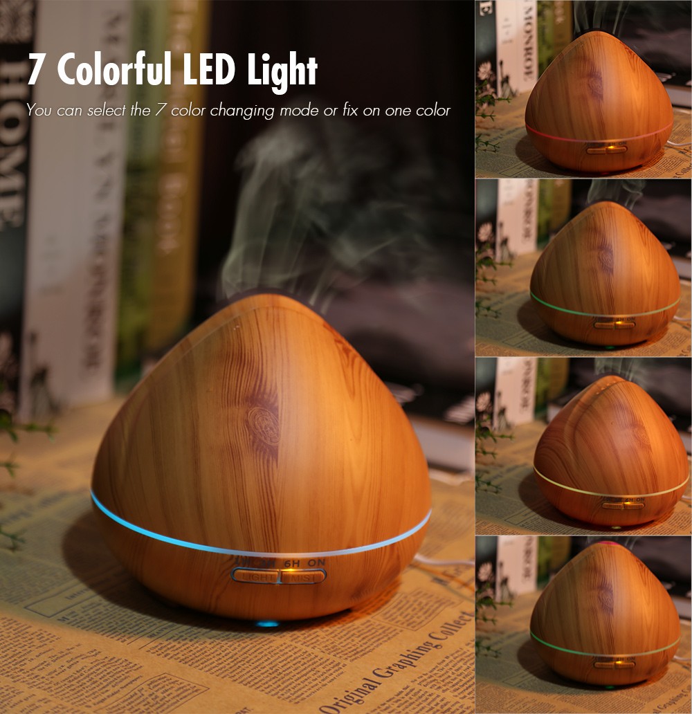 Ultrasonic Essential Oil Diffuser Air Humidifier with LED Lamp